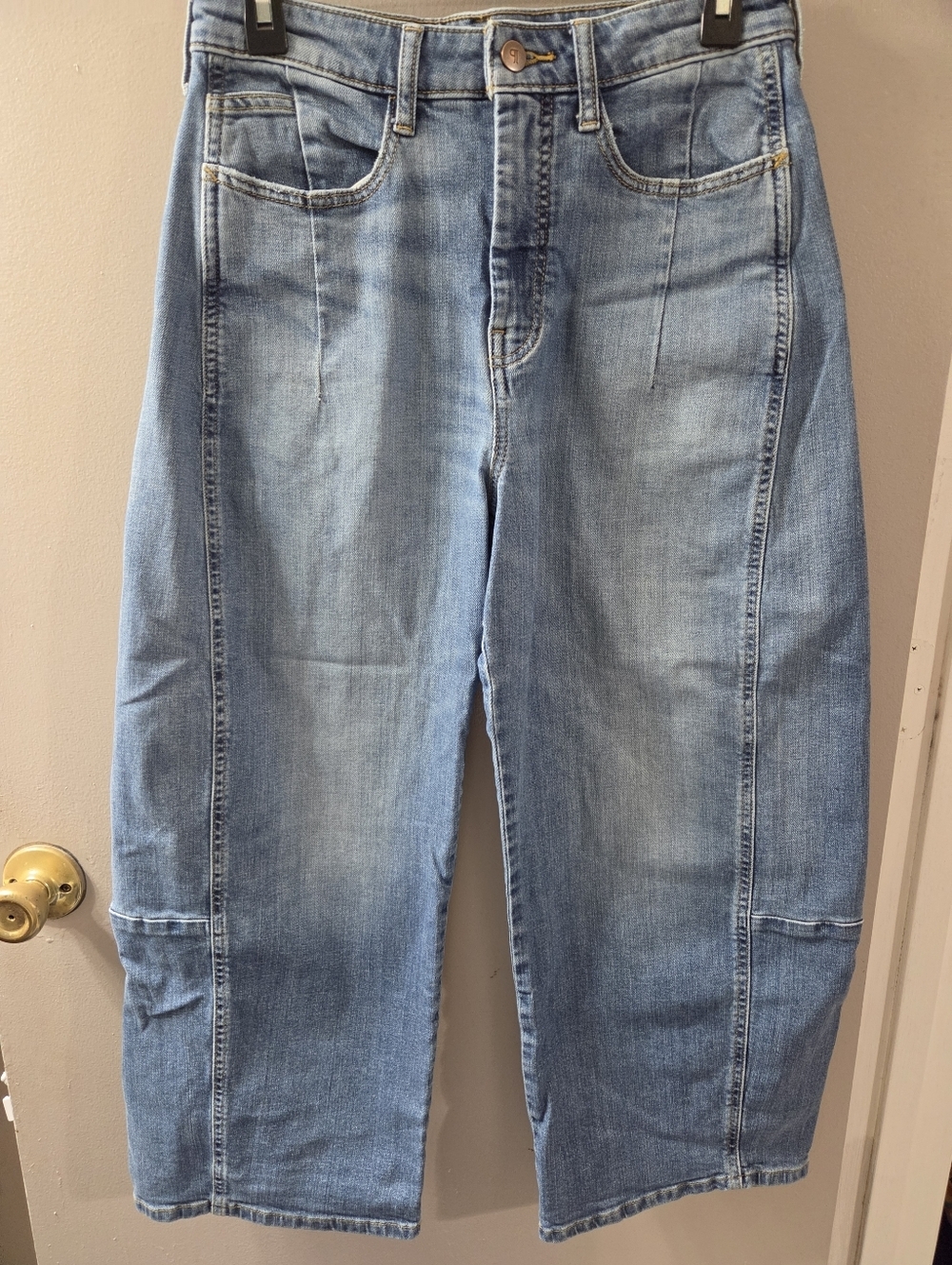 Pilcro Women's Straight-Leg Jeans in Light Blue